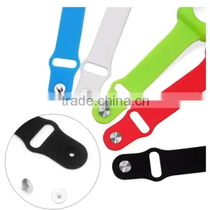 Silicone Replacement Strap Bracelet Watch Band Fitness Adjustable With Built-in Watch Frame Cover Case for Apple Watch & Sport thumbnail-2