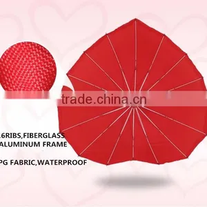Wedding Chinese Parasols Heart Shape Umbrella Chinese Umbrellas for Wedding thumbnail-4