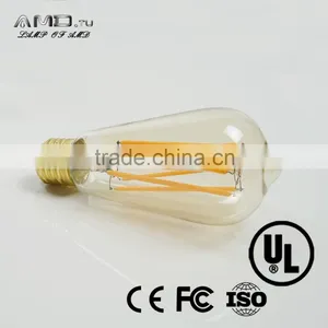 Gold Decorative ST64 LED Vintage Bulb /Vintage Dimmable Led Filament Edison Bulb Light thumbnail-5