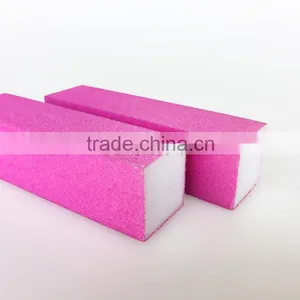 OEM Custom 4 Way Sponge Block Neon Nail Polish Buffer Beauty 4 Sides Buffer Block Nail Shining File Buffer Factory thumbnail-1