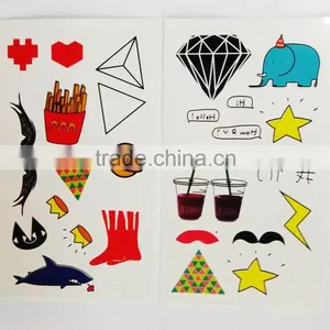Custom Small Size Cute Cartoon Tattoo Waterproof Tattoo Sticker thumbnail-3