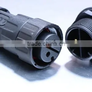 Male 2 Pin Receptacle With Female Connector Waterproof Cable Connector thumbnail-1
