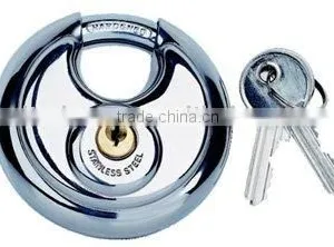 70mm 304 # Stainless Steel Discus Padlock thumbnail-1