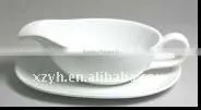 Antique Ceramic Salad Boat With Dish thumbnail-1