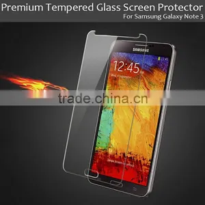 Anti uv Anti-fingerprint Mobile Phone Tempered Glass for Samsung Galaxy Note3 Screen Protector thumbnail-4