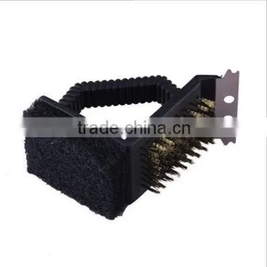 Top Sale Barbecue Grill Cleaner, Brush Cleaners, Steel Wire Sponge Trowel Set Kitchen Tools thumbnail-3
