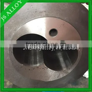 2016 Hot Sale Extrusion/ Bimetallic l Conical Twin Screw Barrel With Bimetallic Grooves for PVC Pipe/sheet/profile thumbnail-1