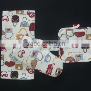 Printed Cotton Kitchen Glove /oven Mitten thumbnail-2