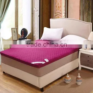 Colored Queen Size Pillow Top Mattress Pads Toppers thumbnail-5