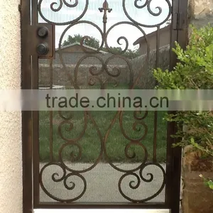 Iron Material and Swing Opening Pattern Entrance Wrought Iron Gate & Metal Gate thumbnail-6