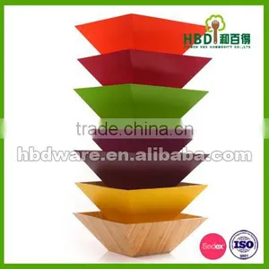 Colored Wooden Salad Bowl for Sale thumbnail-1