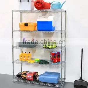 5-Shelf Metro Shelf ; Black Wire Shelf System Black thumbnail-2