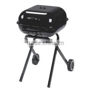 KEYO BBQ Grill 18 Inch Hamburger Grill Portable BBQ Grill Trolley thumbnail-2