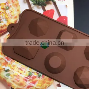 CTBED-224 Cholocate Mold 6 Even Jewel Safe Silicone Cake Mould Not Dyeing Not Fade Silicone Break Apart Chocolate Bar Mold thumbnail-6