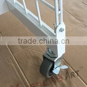 Custom White Metal Gridwall Panel Floor Display thumbnail-4
