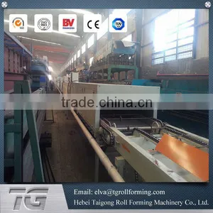 High Frequency Automatic Stone Coated Metal Roof Tile Making Machine thumbnail-4