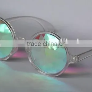 Gold Lens Kaleidoscope Glasses thumbnail-2