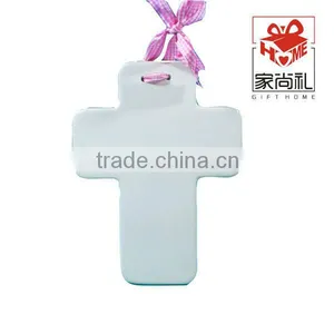 Jesus Cross Ornament Ceramic thumbnail-1