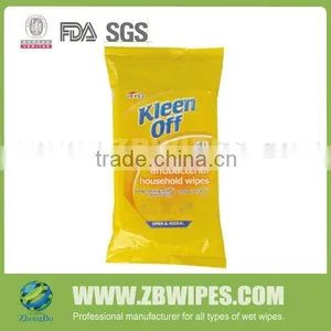 40CT Lemon Scented Antiseptic Household Wet Tissue thumbnail-1