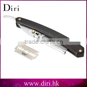 Traditional Style Solid Wood Handle Folding Razor Shaving Knife thumbnail-3