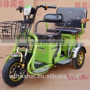 48V 500W 20AH Lead Acid Battery Passenger Seat Mini 3 Wheel Electric Tricycle Scooter thumbnail-2
