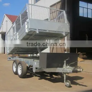 10x5ft Hot Dipped Galvanized Hydraulic Tipper Trailer Heavy Duty Trailer thumbnail-6