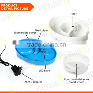 Best Drinking Water Fountain For Pet With Food Bowl and Filters thumbnail-5