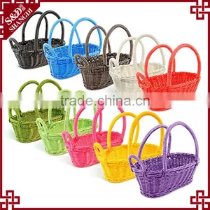 Promotion Item Wine Packing Used PE Wicker Handcraft Baskets for Gifts thumbnail-5