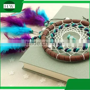 Promotional Christmas Gift Ornament Wall Hanging Home Room Decoration Feather Indian Dream Catcher Supplies thumbnail-5