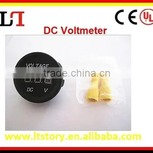 Red LED Auto Car Waterproof Panel Meter Digital Voltmeter thumbnail-1