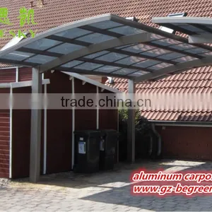 Easy to Assemble Outdoor Aluminum Double Side Cantilever Carport With Polycarbonate Sheet thumbnail-1