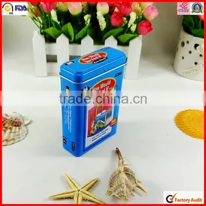 Rectangular Decorative Coffee Metal Tin Can thumbnail-1