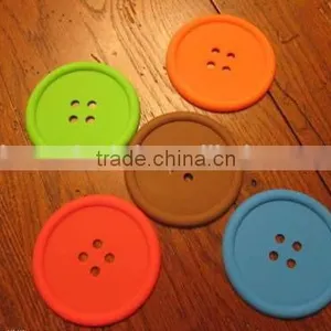 Silicone Fastener Coaster,fastener Cup Coaster for Home thumbnail-6