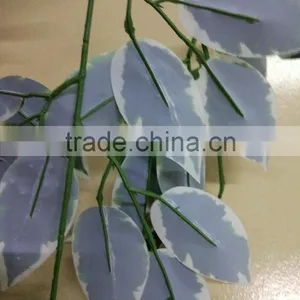 GUangzhou Shengjie Wholesale White Edge Banyan Tree Leaves for Ficus Tree Decoration thumbnail-6
