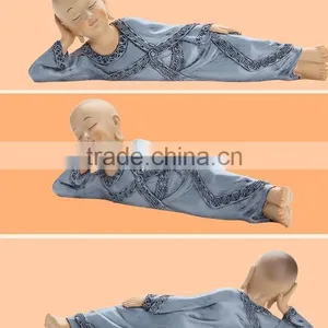 Chinese Sleeping Buddhist Shaolin Monk Figurine thumbnail-3