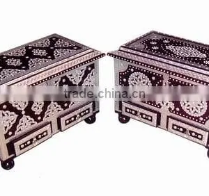 Brass Inlay Work Wooden Chest & Treasure Chest Box thumbnail-1