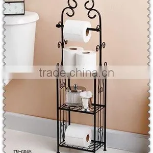 Hot Sale Wrought Iron Toilet Paper Stand thumbnail-1