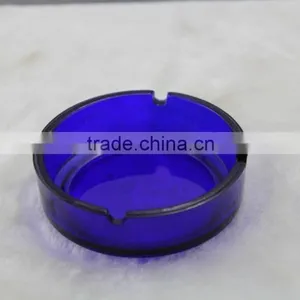 Glass Ashtray, Bule Color Glass Ashtray, Natural Blue Color Glass Ashtray thumbnail-1