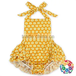 Mint Cotton Baby Toddler Ruffle Icing Romper thumbnail-4