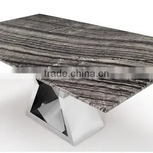 FF-071 Factory Price Stainless Steel Dining Table Base Metal Furniture Legs thumbnail-2