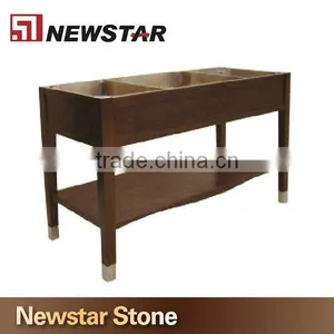 Hotel Solid Wood Vanity Base thumbnail-2