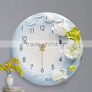 M0010 Momoda Living Room Creative Modern Fancy Elegant 3D Flower Wall Clock Quiet Quiet Quartz Decoration Large Wall Clock thumbnail-1