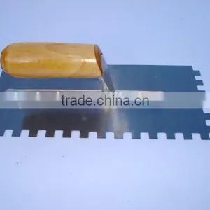 Wooden Handle Plastering Trowel With Teeth Factory thumbnail-4