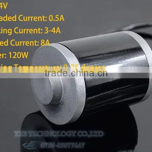 120W 24V 3500RPM High Power High Torque Two Ball Bearing DIY DC Motor With Pure Core Wire Low Noise thumbnail-2