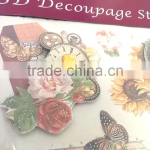 Paper 3D Sticker, Hot Sale 3D Decoupage Stickers, Craft Gift Sticker for Decoration thumbnail-3