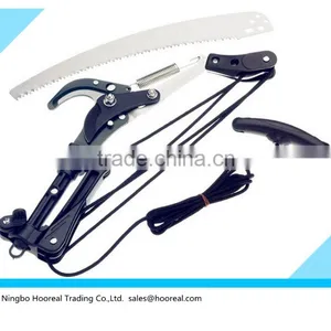 A Telescopic Rod With 2 IN 1 Steel Body Pole Saw Tree Trimmer Saw Tree Pruner 9 Foot thumbnail-1