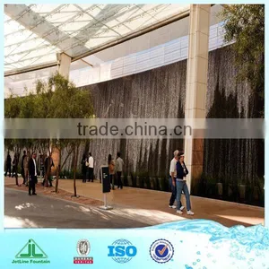 Glass Water Wall Fountain, With Digital Logo or Light thumbnail-3