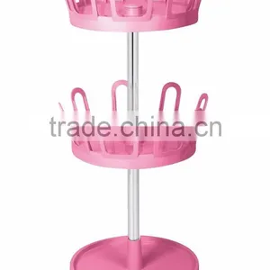 Swivel ABS Slippers Rack, 2-tier Waterproof Shoe Rack,round Shoe Rack thumbnail-3
