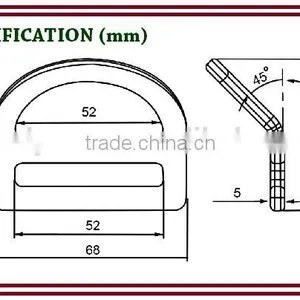 227 Personal Protective Equipment Stamped Bent Steel D-Ring thumbnail-2