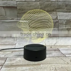 NFL Football Team 7 Color Change 3D Illusion Led Lamp Touch Switch Table Lamp LED Night Light for Decoration thumbnail-4